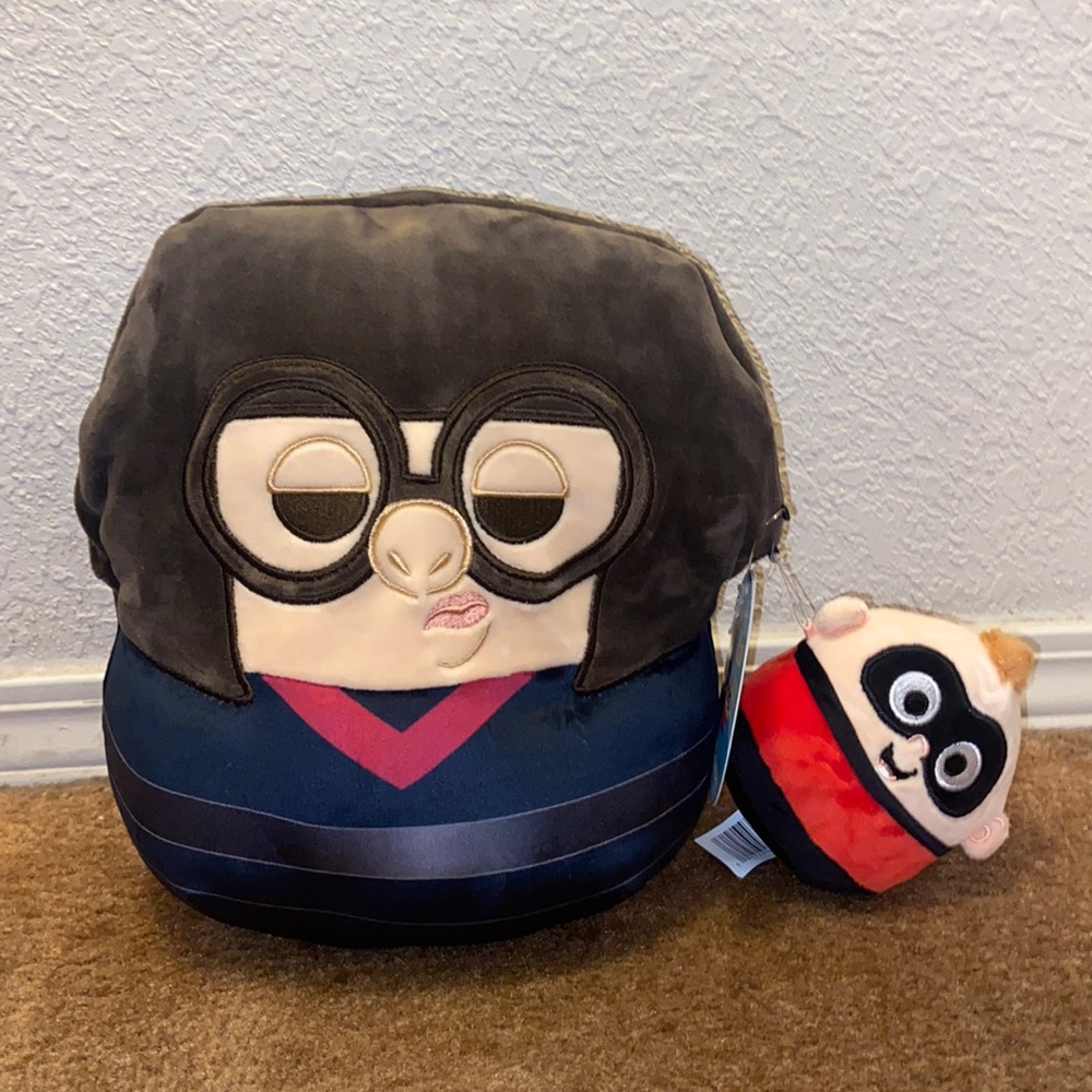 NWT 11” Edna Mode & 3” Jack Jack Squishmallow Bundle